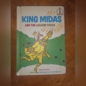 1969 Dr. Seuss King Midas and the Golden Touch Beginner Books Book Club Edition